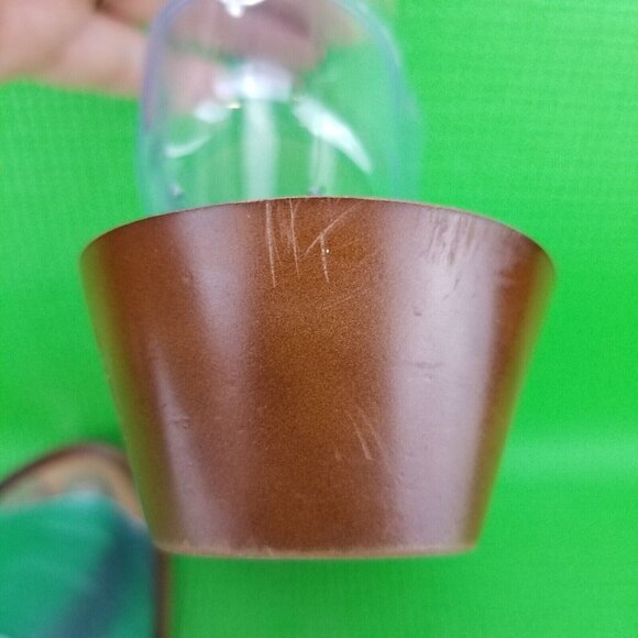 ✅Italian Shoemakers Blue Wedge Sandals Casual Slides Women's 8.5M Made in Italy - Picture 15 of 16